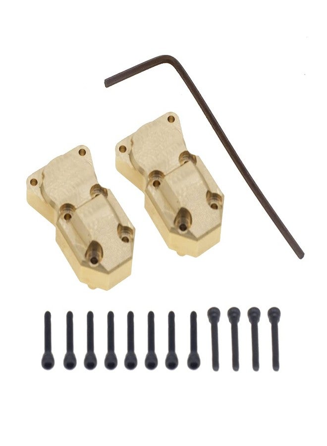 GTHELE 2Pcs Brass Diff Cover Front&Rear Bridge Axle Cover for 1/24 Axial SCX24 AXI90081 AXI00001 AXI00002 AXI00005 AXI00006RC Crawler Car - Image 3